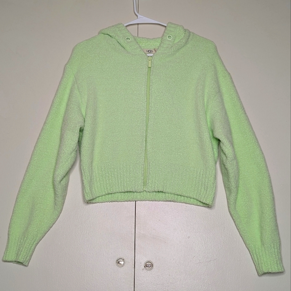 UGG Women's Hana Full Zip Hoodie in Verdigris‎ Pastel Green Size Small